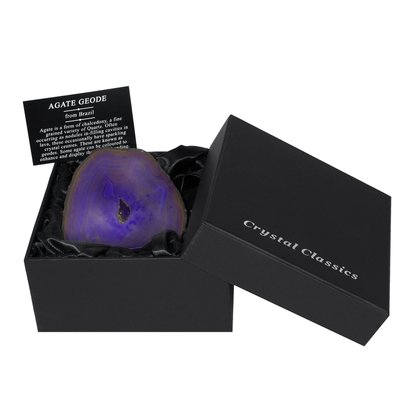 Agate Geode (Purple) Gift Box - Medium