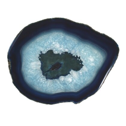Agate Slice - Banded brown with crystal centre ~ 230mm