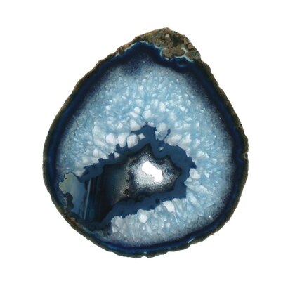 Agate Slice - Blue with crystal centre ~ 170mm