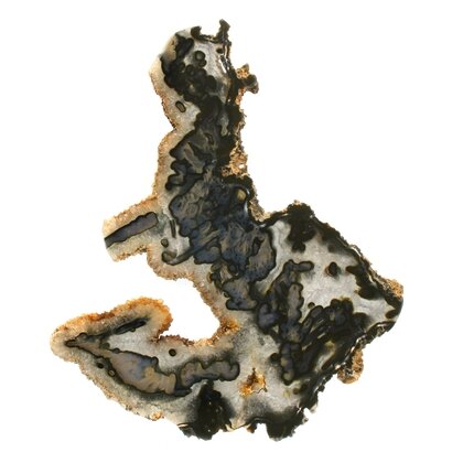 Agate Slice - Blue/Grey ~210mm