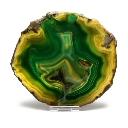 Agate Slice - Green ~ 135mm