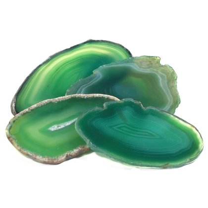 Agate Slice Green