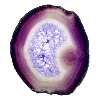 Agate Slice - Purple  ~125mm