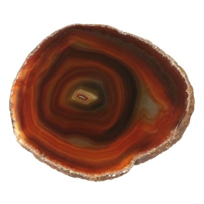 Agate Slice -  Red/Brown ~100mm