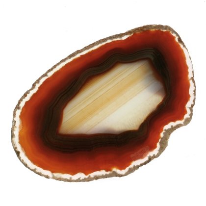 Agate Slice -  Red/Brown ~110mm