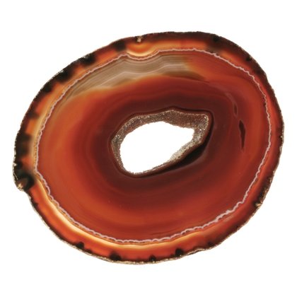 Agate Slice -  Red/Brown ~120mm