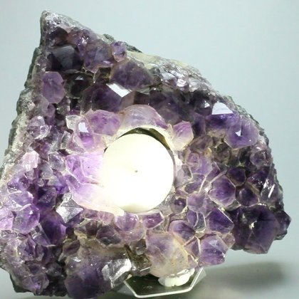 Amazing Amethyst Tea Light Candle Holder ~150mm