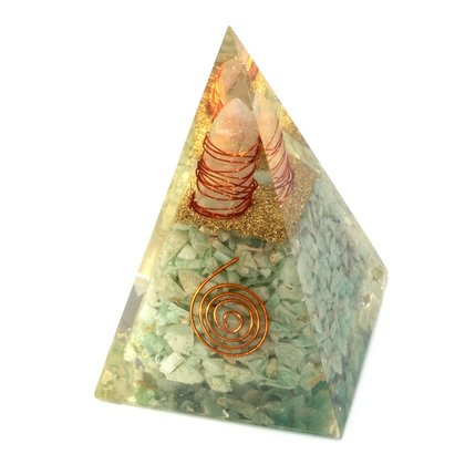 Amazonite & Copper Quartz Orgonite ~100mm