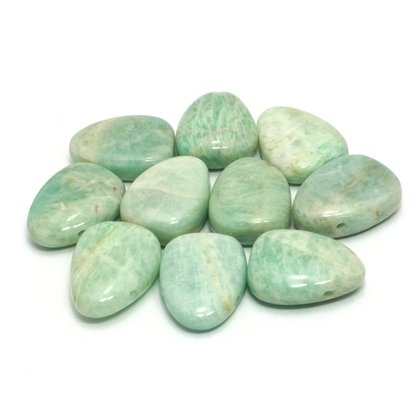 Amazonite Drilled Tumble Stone