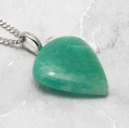 Amazonite Gemstone Pendant  ~26mm