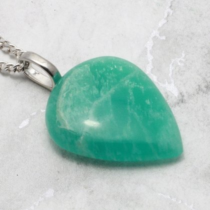 Amazonite Gemstone Pendant  ~27mm