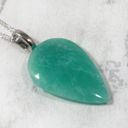 Amazonite Gemstone Pendant  ~28mm