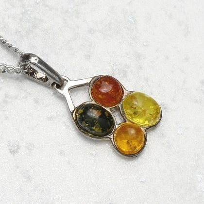 Amber Pendant - Four Colour Quad (20mm)