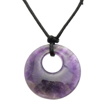 Amethyst Donut Pendant (Gift Boxed)