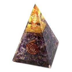 Chakra Bead & Tourmaline Copper Energy Reiki Orgone Organite Pyramid 