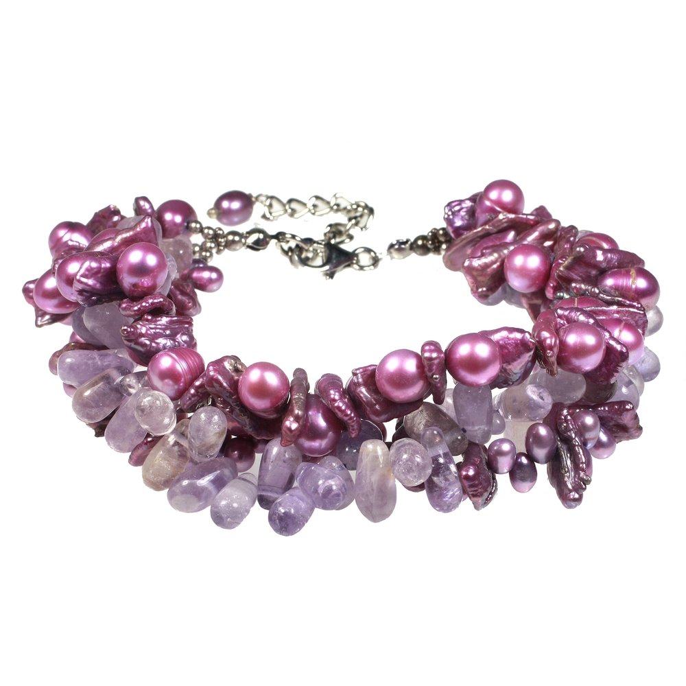 Purple Pearl Bracelet or Necklace Video Tutorial  Keepsake Crafts
