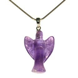 Amethyst Angel Pendant - 25mm