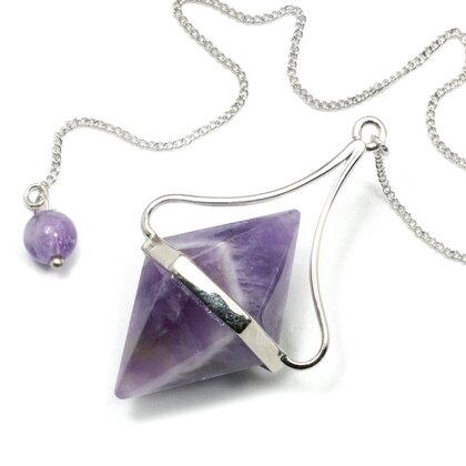 Amethyst Chevron Double Ended Pendulum