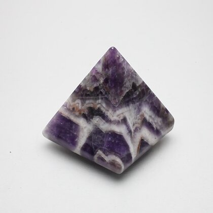 Amethyst Chevron Pyramid ~40mm
