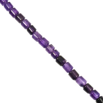 Amethyst Crystal Beads - 8mm Drum