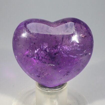 Amethyst Crystal Heart ~45mm