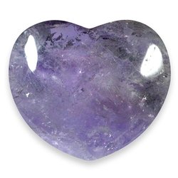 Amethyst Crystal Heart ~45mm
