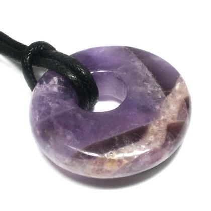 Amethyst Donut Necklace 'Peace'