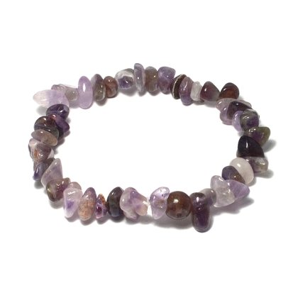 Amethyst Gemstone Chip Bracelet