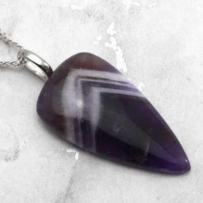 Amethyst Gemstone Pendant  ~36mm