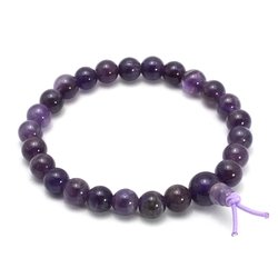 Amethyst Power Bead Bracelet