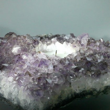 Amethyst Tea Light Candle Holder ~14 x 13 cm