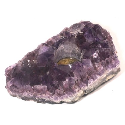 Amethyst Tea Light Candle Holder ~16.5 x 10cm