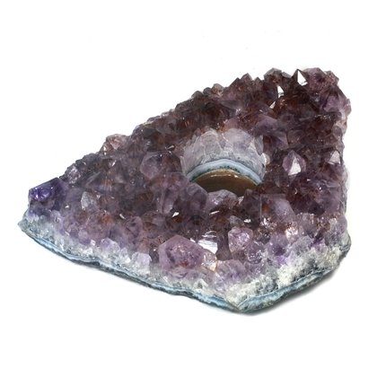 Amethyst Tea Light Candle Holder ~17 x 12.5cm