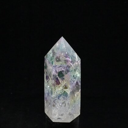 Angel Aura Fire & Ice Quartz Point ~56mm