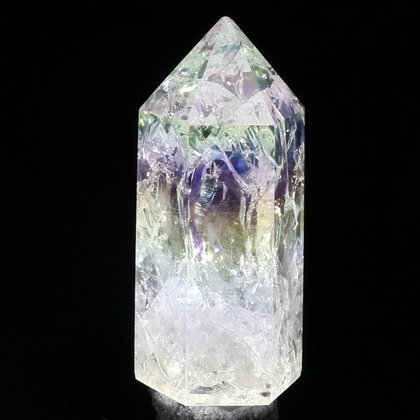 Angel Aura Fire & Ice Quartz Point ~57mm