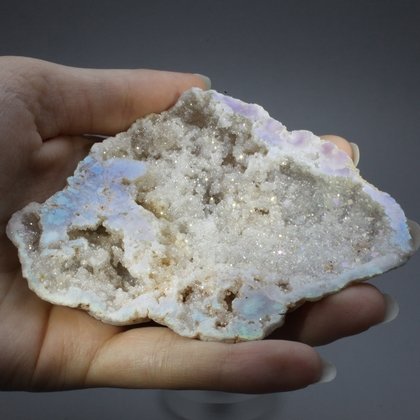 Angel Aura Quartz Geode ~97mm