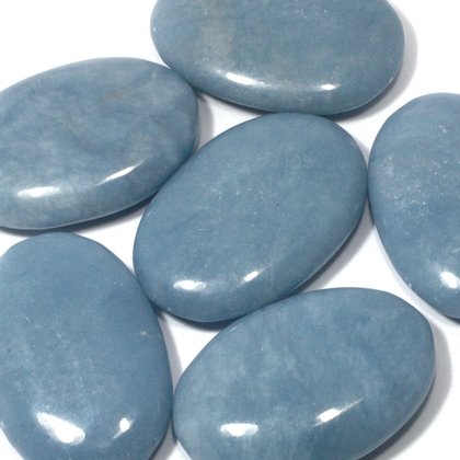 Angelite Massage Stone ~45mm