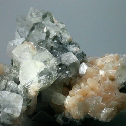 Apophyllite and Stilbite Crystal Cluster ~114mm