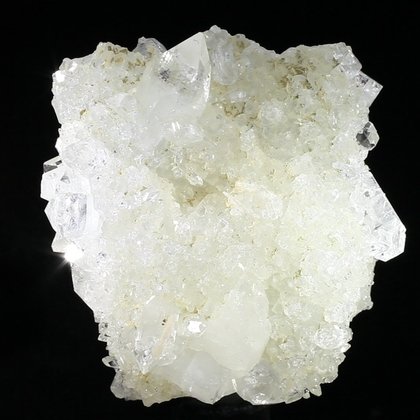 Apophyllite on Quartz Druze ~85mm