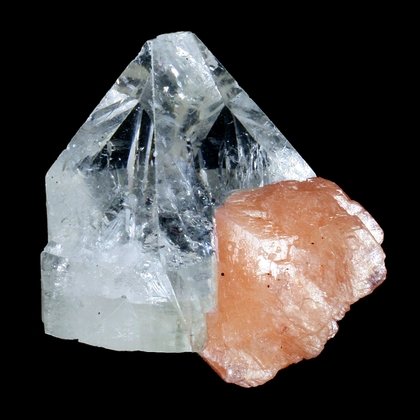 Apophyllite Pyramid Healing Crystal with Stilbite ~35mm