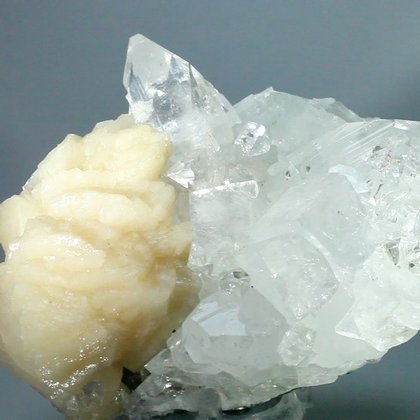 DELIGHTFUL Apophyllite with Stilbite Crystal Cluster ~10.2cm