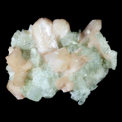 Apophyllite with Stilbite Crystal Cluster ~11.5cm