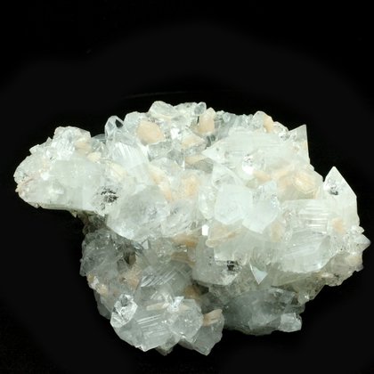 Apophyllite with Stilbite Crystal Cluster ~11cm