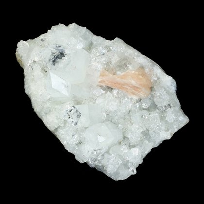 Apophyllite with Stilbite Crystal Cluster ~12cm