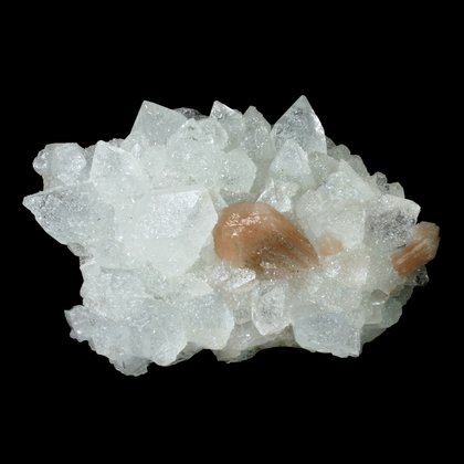 Apophyllite with Stilbite Crystal Cluster ~13cm