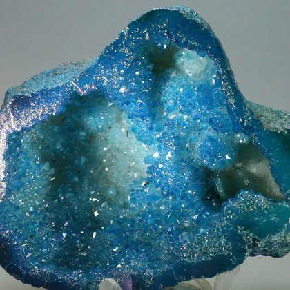 Aqua Aura Quartz Geode ~87mm