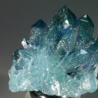 AMAZING Aqua Aura Quartz Healing Crystal ~35mm