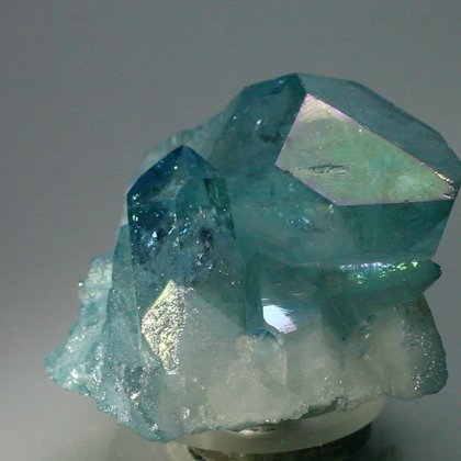 AMAZING Aqua Aura Quartz Healing Crystal ~48mm