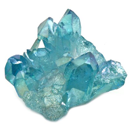 Aqua Aura Quartz Healing Crystal ~65mm