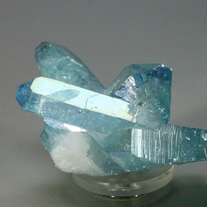 Aqua Aura Quartz Healing Crystal ~66mm